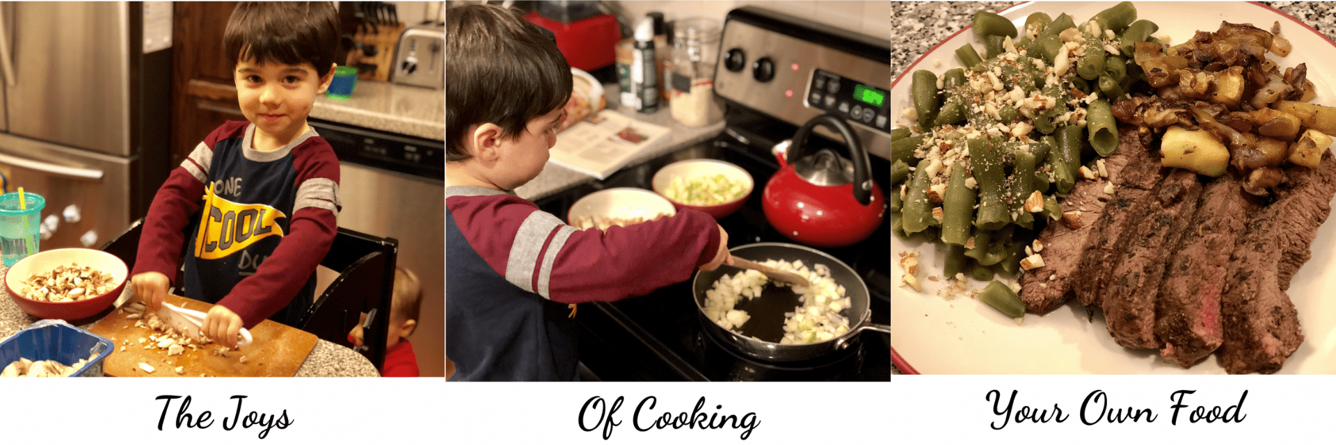 Kids enjoying cooking